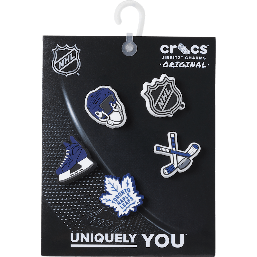 Crocs Exclusive | NHL® Toronto Maple Leafs® 5 Pack Jibbitz™ charms