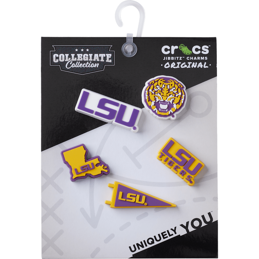 Crocs Recommended | LSU 5 Pack Jibbitz™ charms