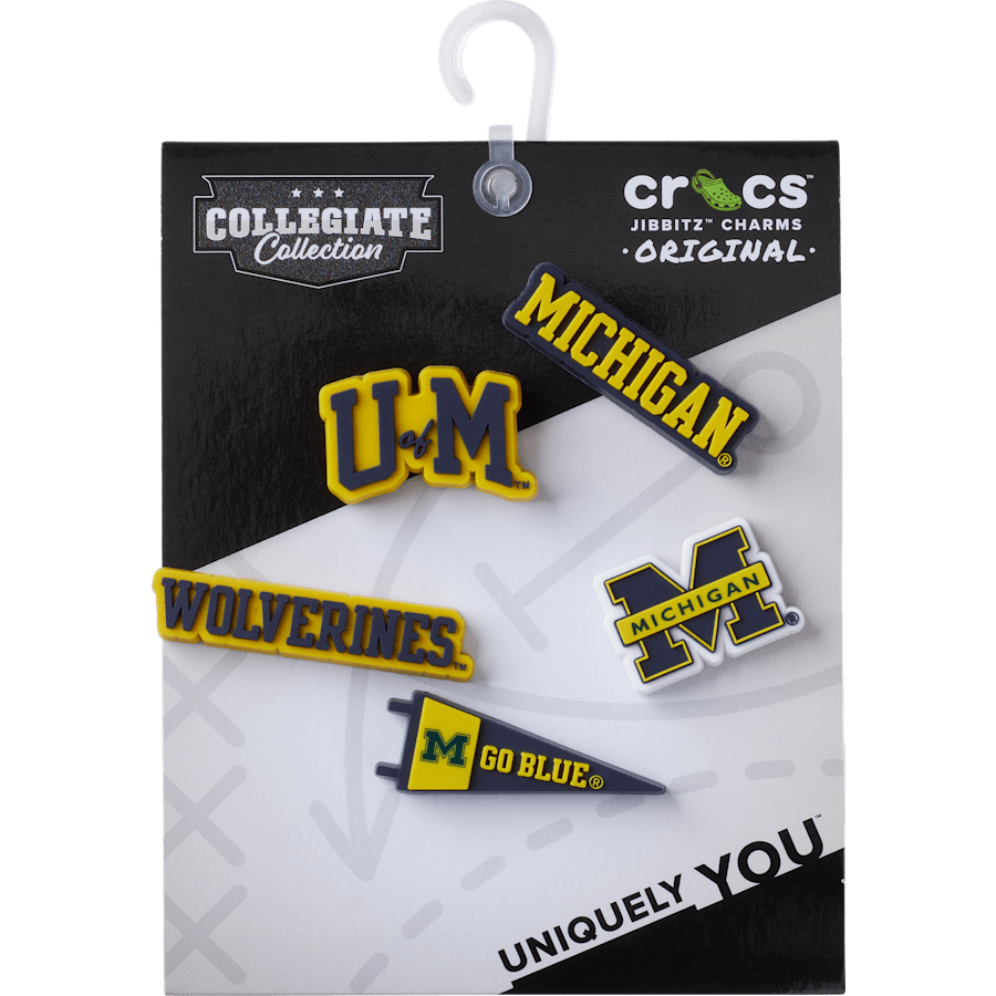 Crocs Best Seller | University of Michigan 5 Pack Jibbitz™ charms