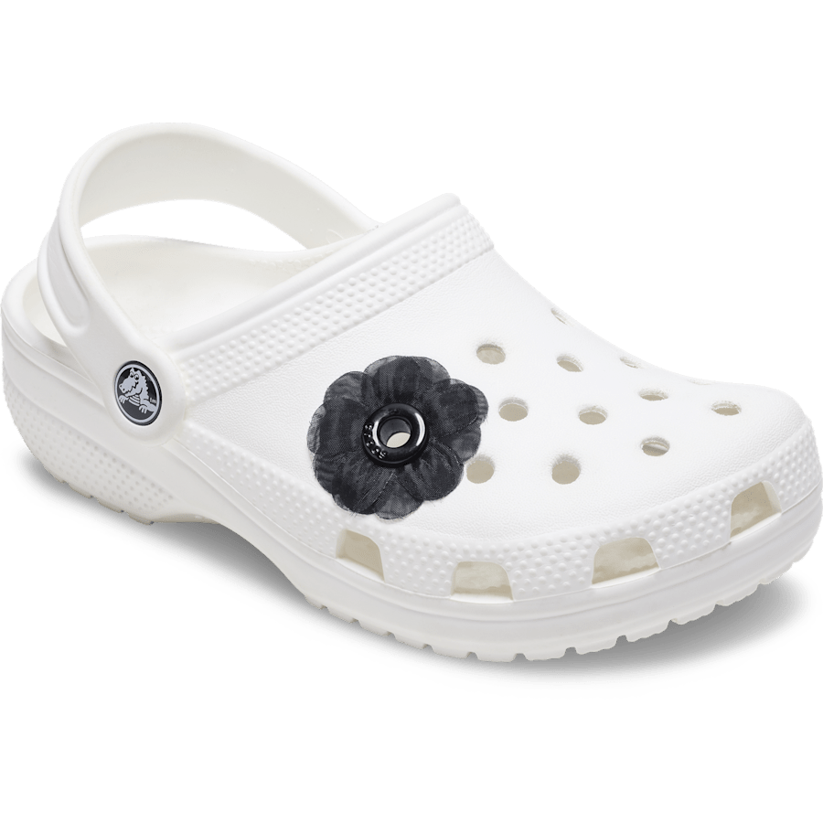 Crocs Special Offer | Black Chiffon Grommet Jibbitz™ charms