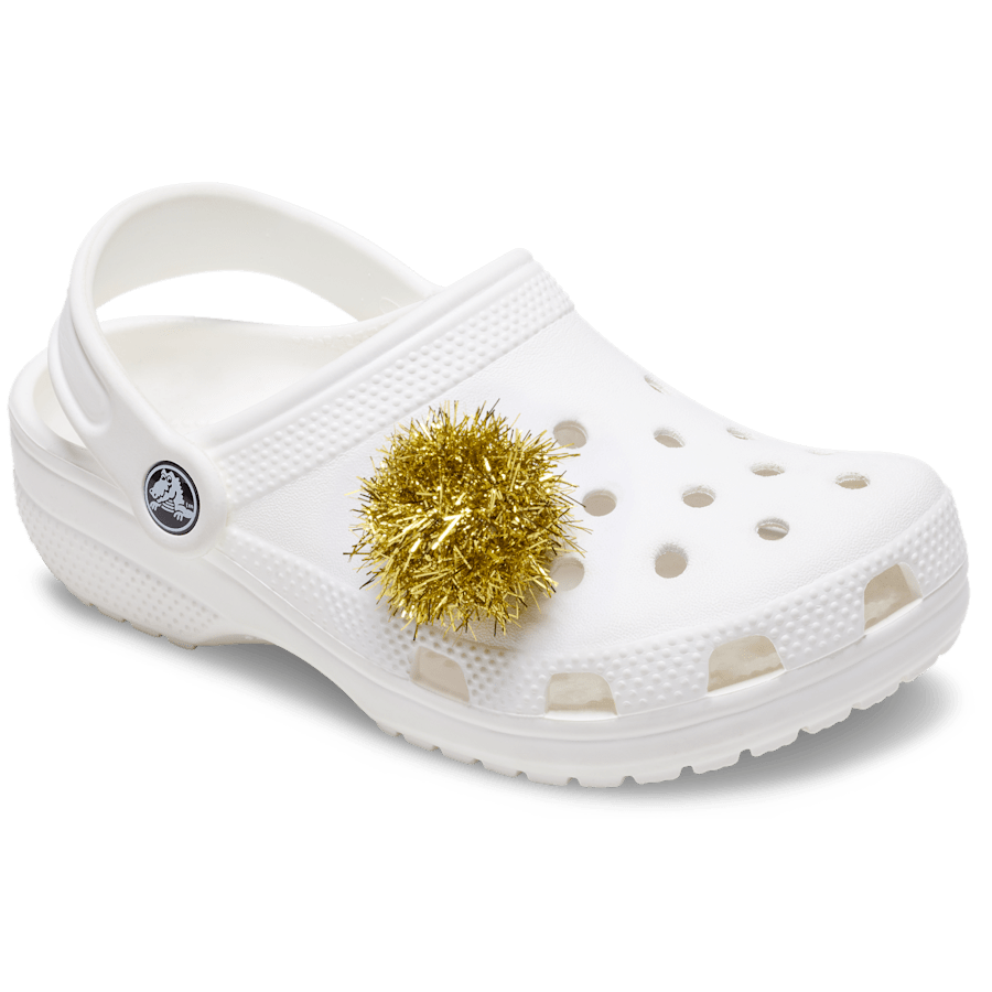 Crocs Special Offer | Gold Tinsel Pom Jibbitz™ charms