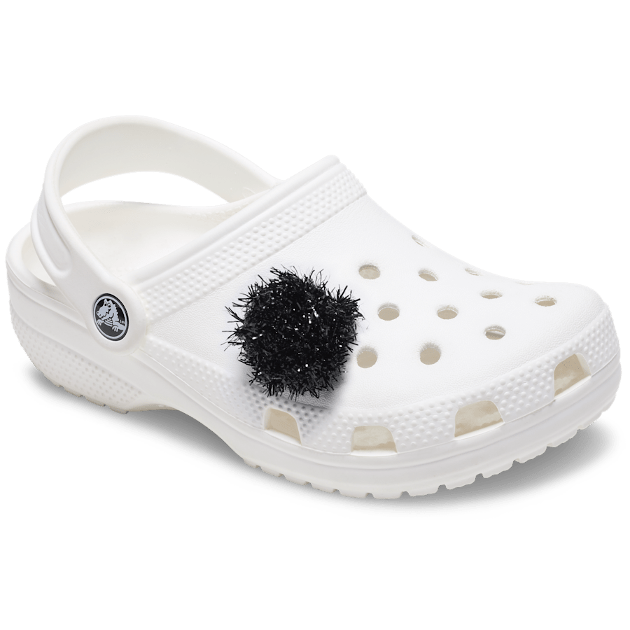 Crocs Great Value | Black Tinsel Pom Jibbitz™ charms