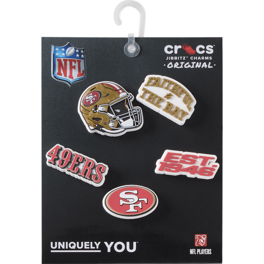 Crocs Featured | NFL San Francisco 49ers 5 Pack Jibbitz Shoe Charm