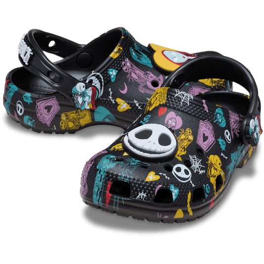 Crocs Customer Favorite | Toddlers’ Disney Tim Burton's The Nightmare Before Christmas Jack and Sally Classic Clog