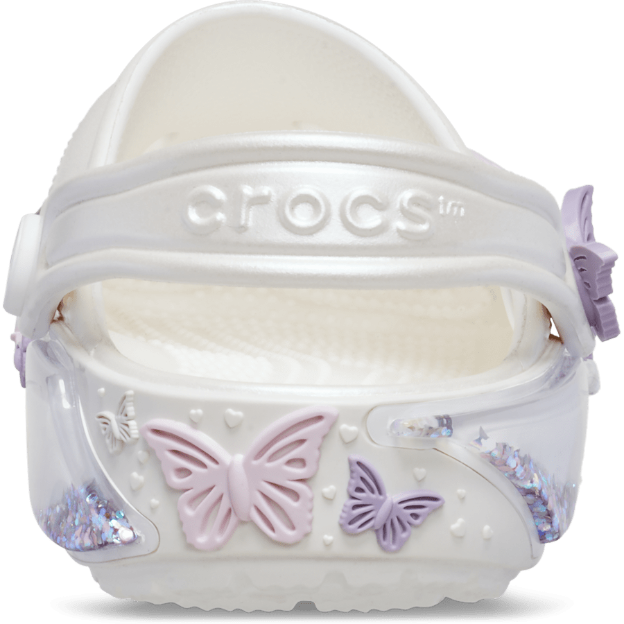 Crocs Sale | Toddler Classic Butterfly Sparkle Shaker Clog