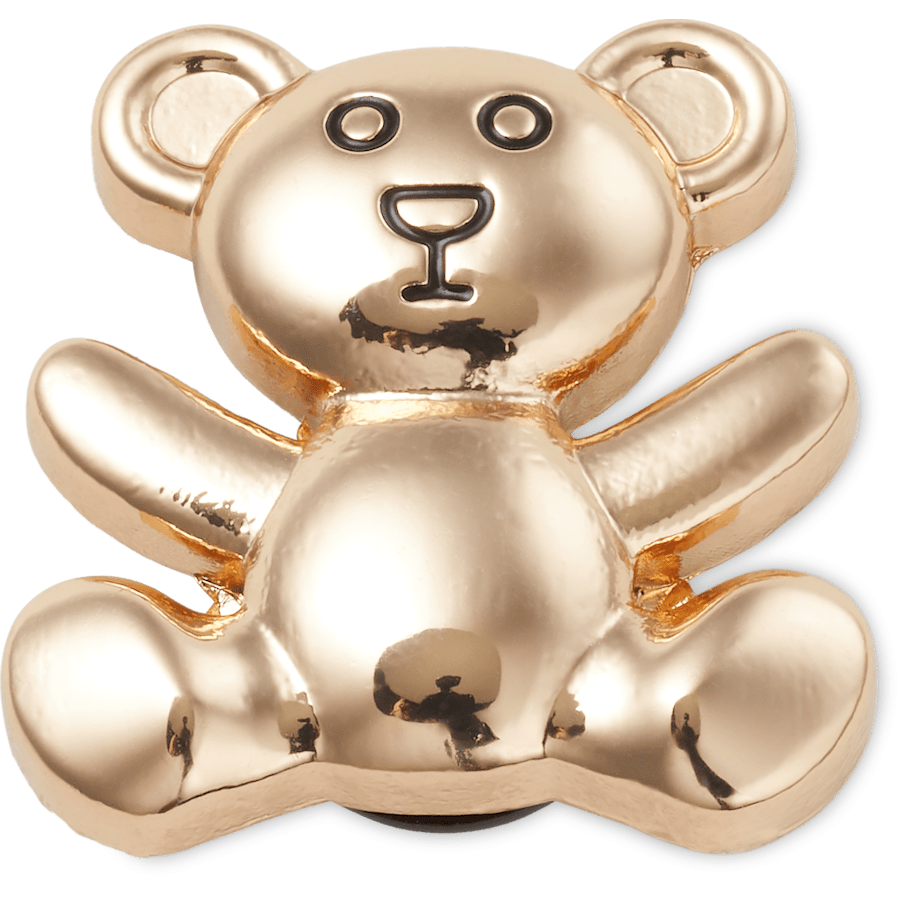Crocs Smart Buy | Gold Teddy Bear Jibbitz Shoe Charm