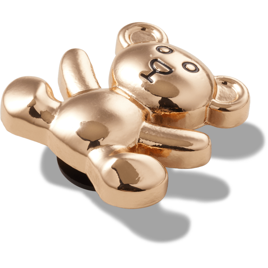 Crocs Smart Buy | Gold Teddy Bear Jibbitz Shoe Charm