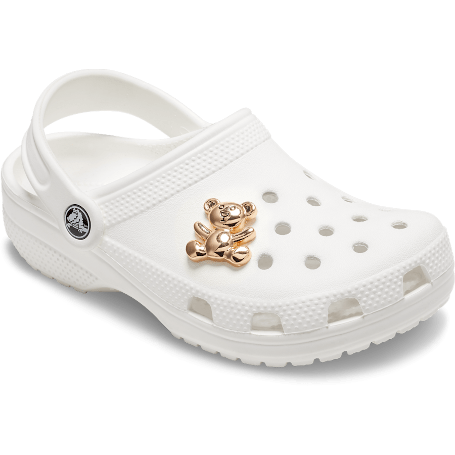 Crocs Smart Buy | Gold Teddy Bear Jibbitz Shoe Charm