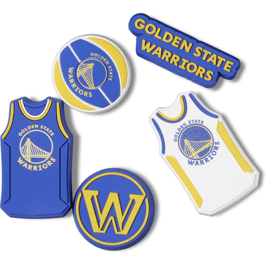 Crocs Customer Favorite | NBA Golden State Warriors 5 Pack Jibbitz™ charms