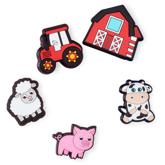 Crocs Top Pick | Cutesey Farm Animal 5 Pack Jibbitz Shoe Charm