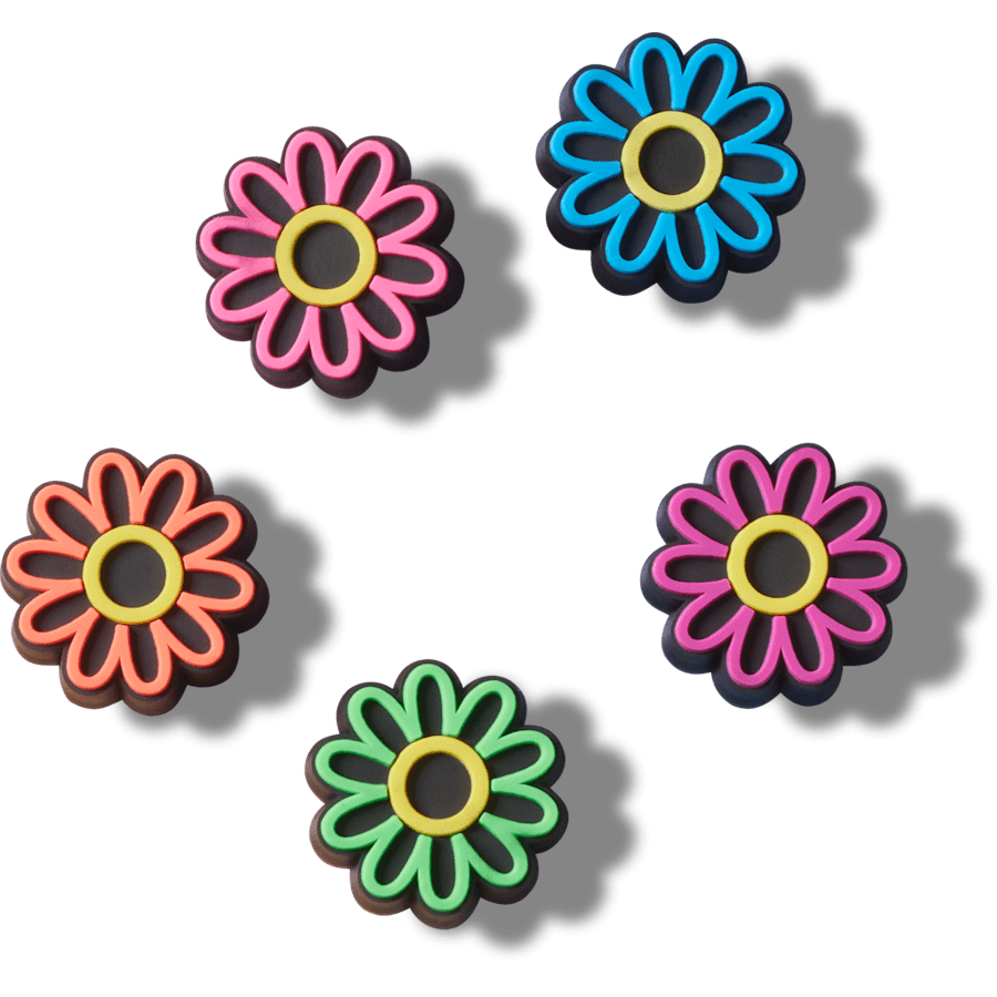 Crocs Value | Lights Up Daisy 5 Pack Jibbitz Shoe Charm