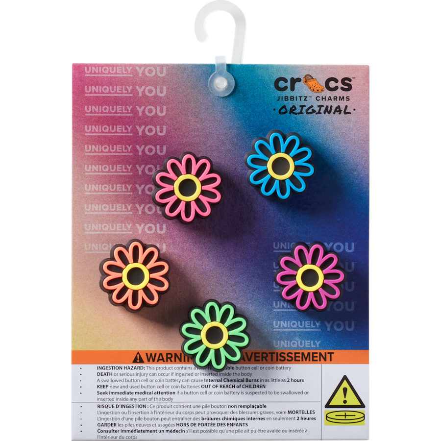 Crocs Value | Lights Up Daisy 5 Pack Jibbitz Shoe Charm