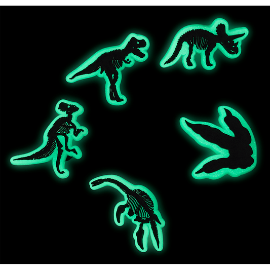Crocs Trending | Glow In The Dark Dino 5 Pack Jibbitz Shoe Charm