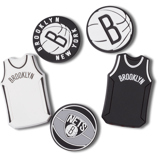 Crocs Signature | NBA Brooklyn Nets 5 Pack Jibbitz™ charms