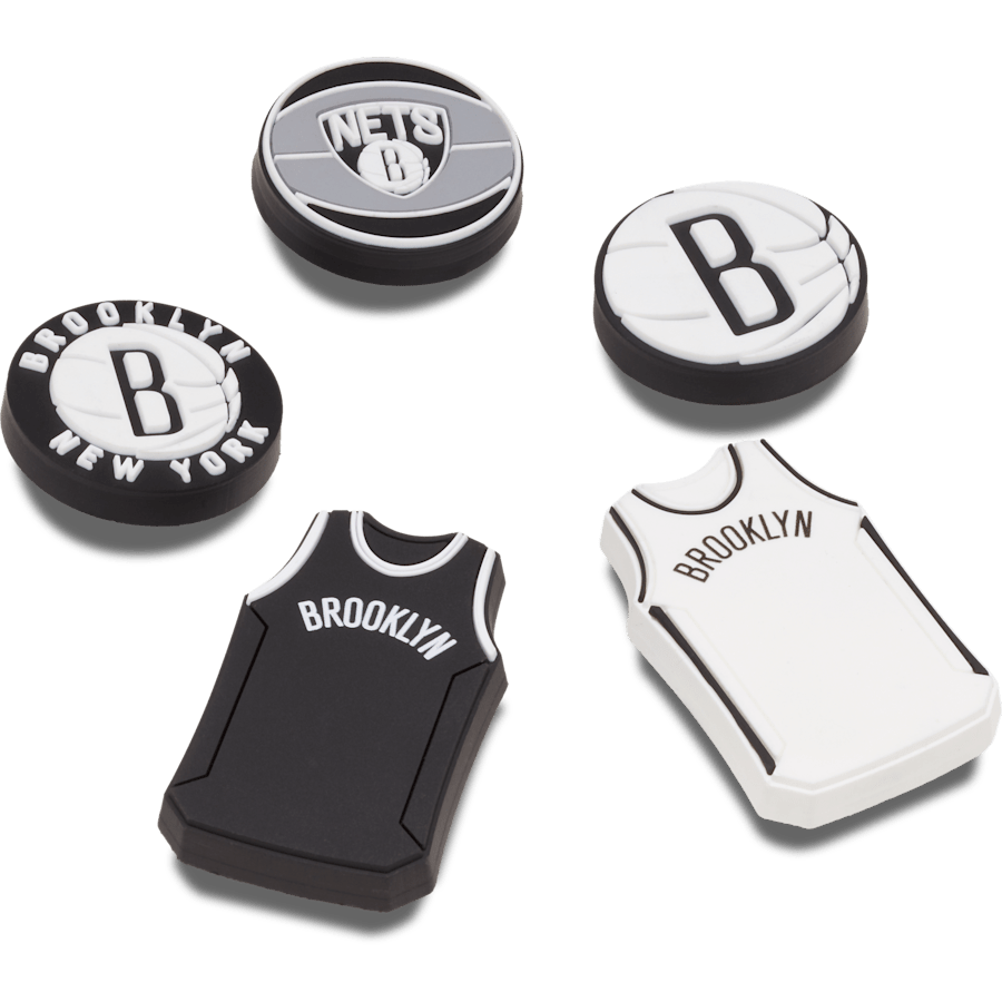 Crocs Signature | NBA Brooklyn Nets 5 Pack Jibbitz™ charms