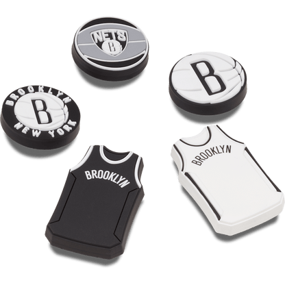 Crocs Signature | NBA Brooklyn Nets 5 Pack Jibbitz™ charms