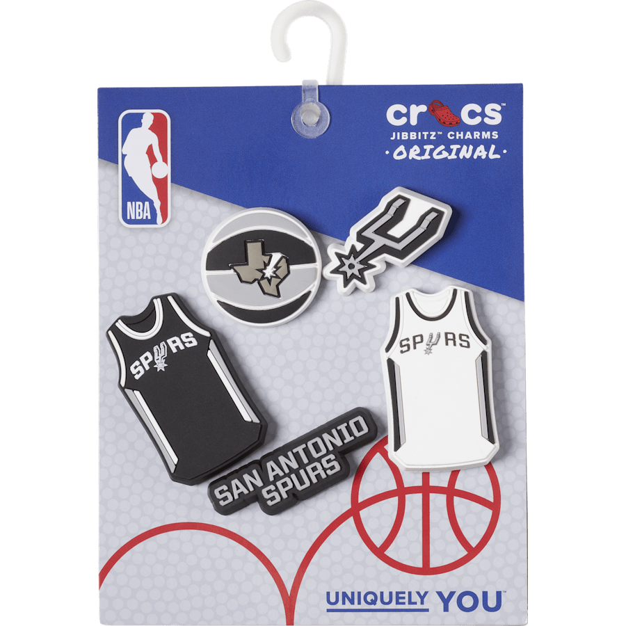 Crocs Premium | NBA San Antonio Spurs 5 Pack Jibbitz™ charms