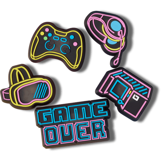 Crocs Essential | Lights Up Neon Gamer 5 Pack Jibbitz™ charms