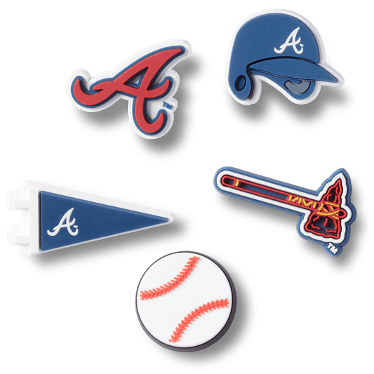 Crocs Exclusive | MLB Atlanta Braves 5 Pack Jibbitz™ charms