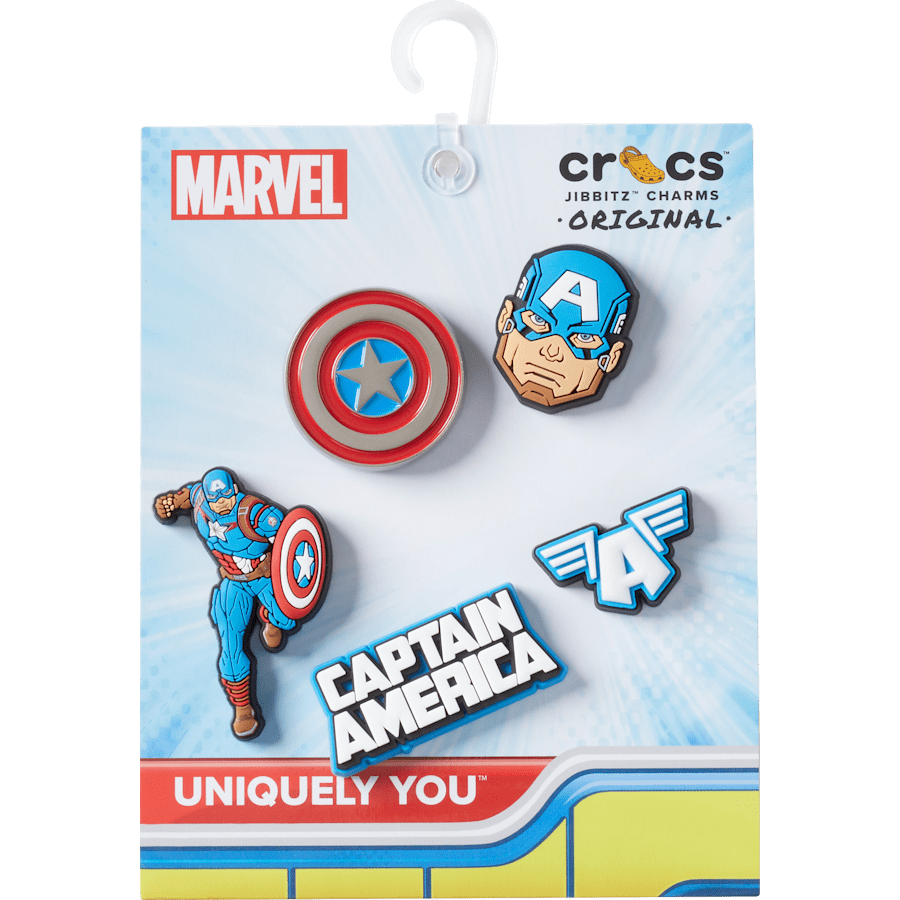 Crocs Best Price | Captain America 5 Pack Jibbitz™ charms