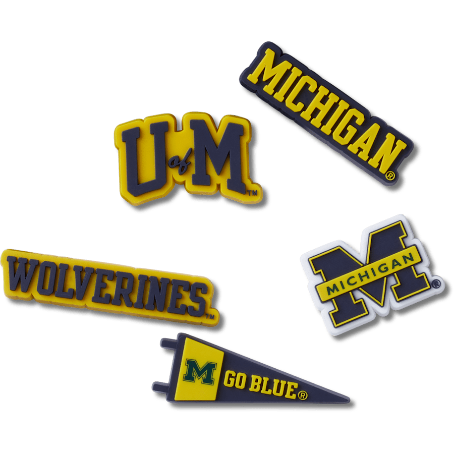 Crocs Best Seller | University of Michigan 5 Pack Jibbitz™ charms