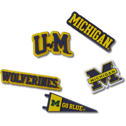 Crocs Best Seller | University of Michigan 5 Pack Jibbitz™ charms