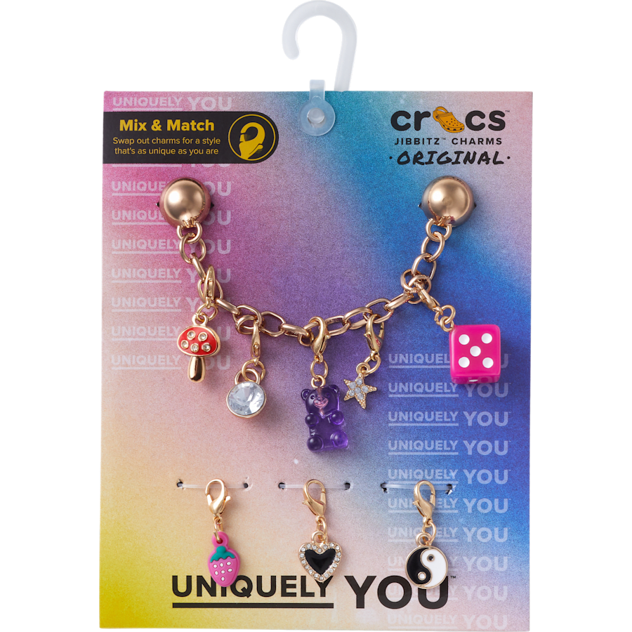 Crocs Essential | Custom Charm Chain 5 Pack Jibbitz™ charms