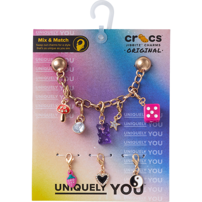 Crocs Essential | Custom Charm Chain 5 Pack Jibbitz™ charms