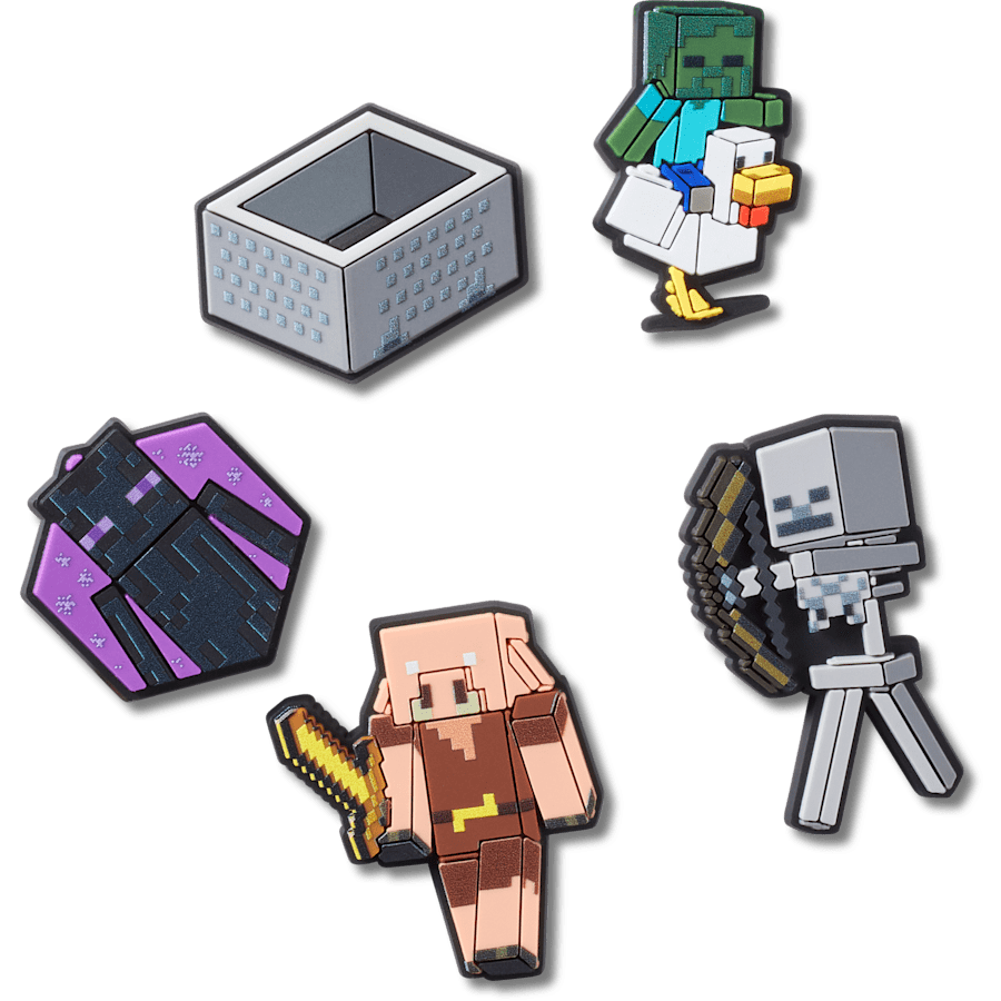 Crocs Exclusive | Minecraft 5 Pack Jibbitz™ charms