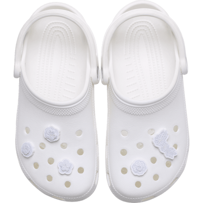 Crocs Special Offer | White Elegant Floral 5 Pack Jibbitz™ charms