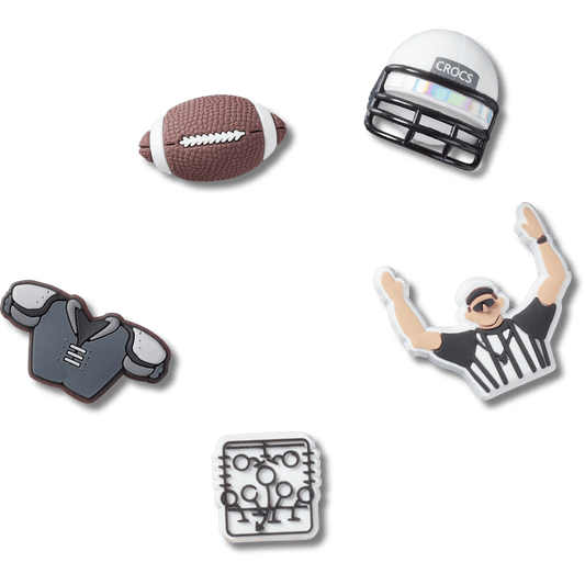 Crocs Premium | Football Team 5 Pack Jibbitz™ charms