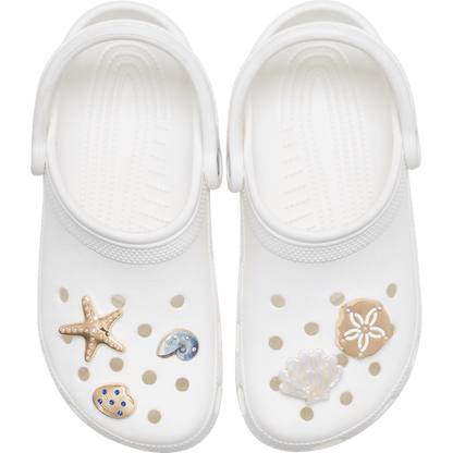 Crocs Trending | Gold Seashell 5 Pack Jibbitz™ charms