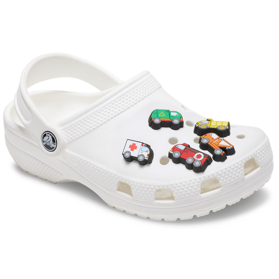 Crocs Latest | Tiny Work Trucks 5 Pack Jibbitz™ charms