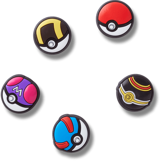 Crocs Trending | Poke Ball 5 Pack Jibbitz™ charms