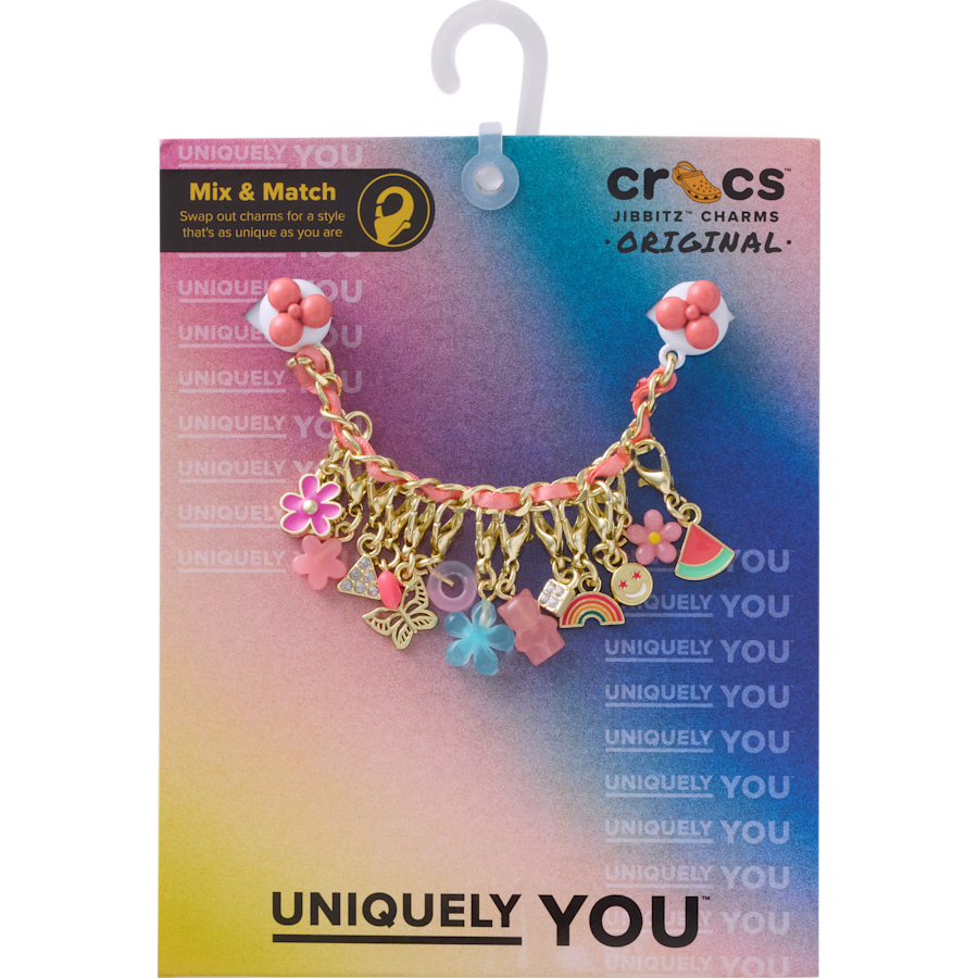 Crocs Customer Favorite | Pink Adjustable Charm Chain Jibbitz™ charms