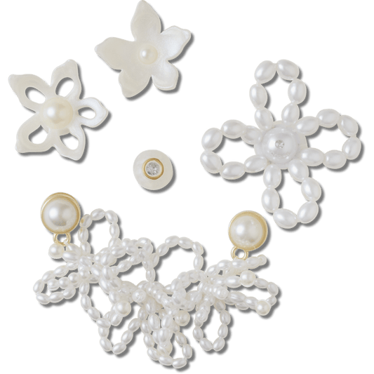 Crocs Discount | White Pearl Beaded 5 Pack Jibbitz™ charms