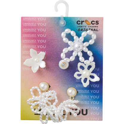 Crocs Discount | White Pearl Beaded 5 Pack Jibbitz™ charms