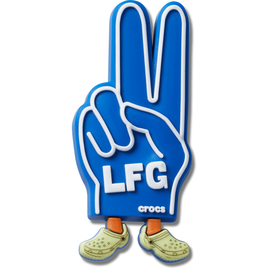 Crocs Exclusive | LFG Foam Peace Sign Jibbitz™ charms