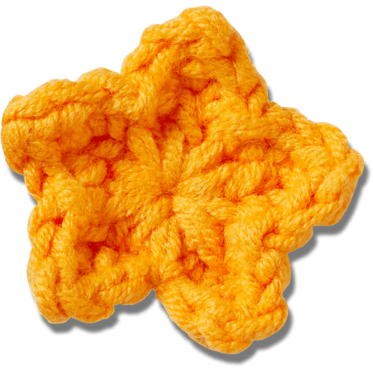 Crocs New | Crafted Crochet Orange Star Jibbitz™ charms