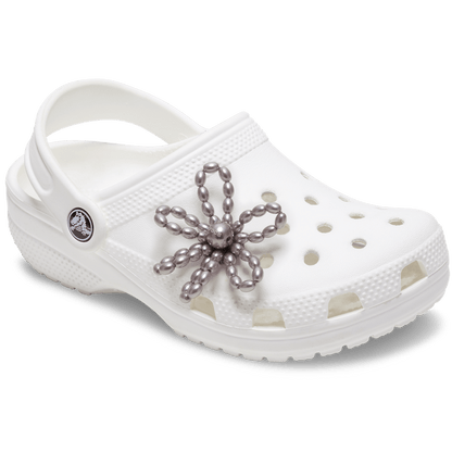 Crocs Great Value | Grey Pearl Beaded Daisy Jibbitz™ charms