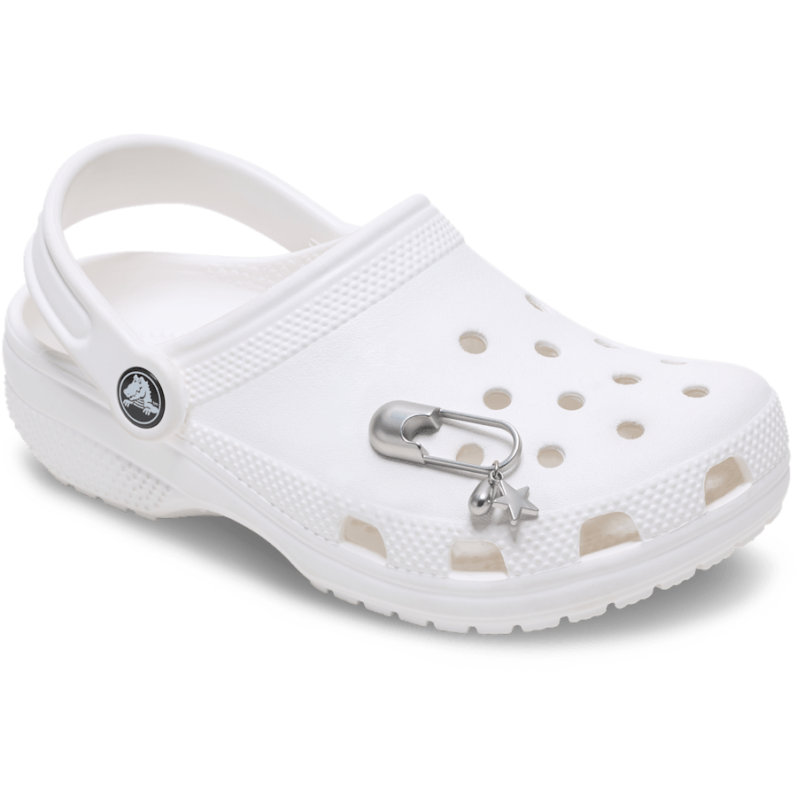Crocs Smart Buy | Silver Meta Safety Pin Jibbitz™ charms