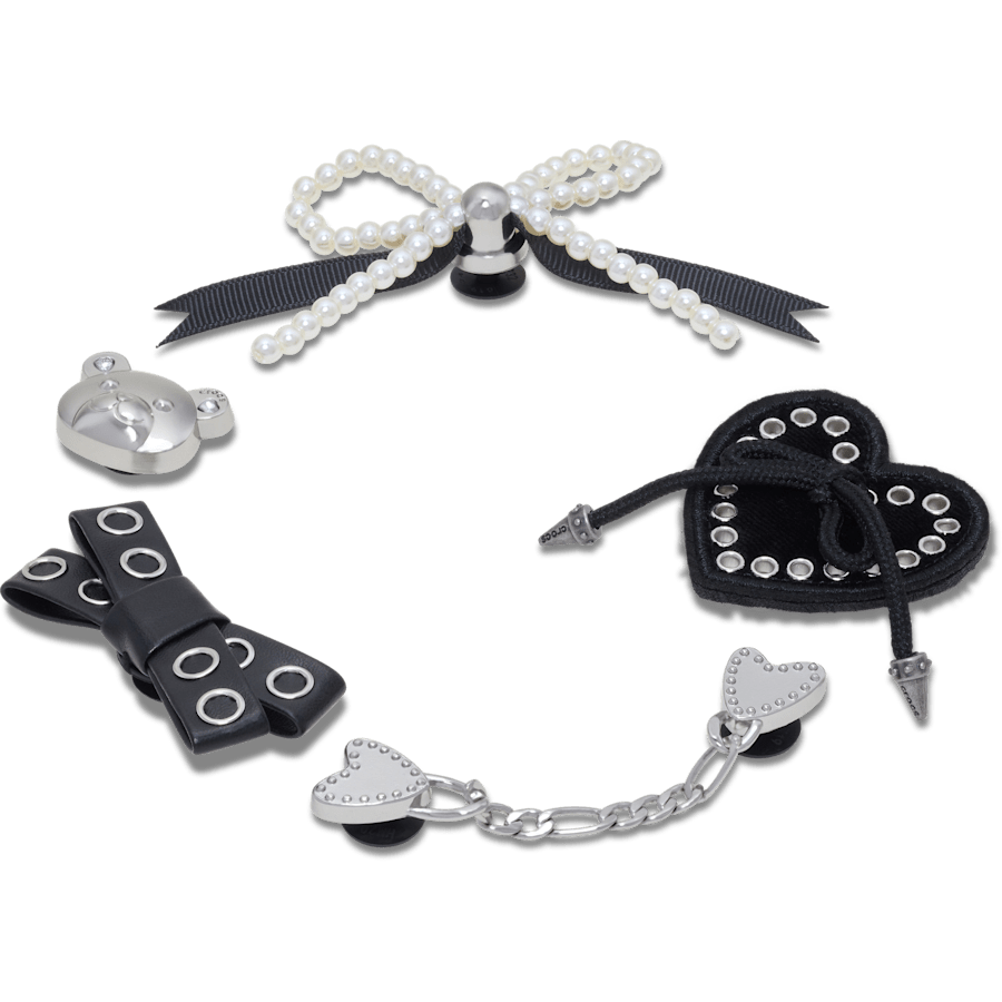 Crocs Sale | Indie Luxe Silver 5 Pack Jibbitz™ charms