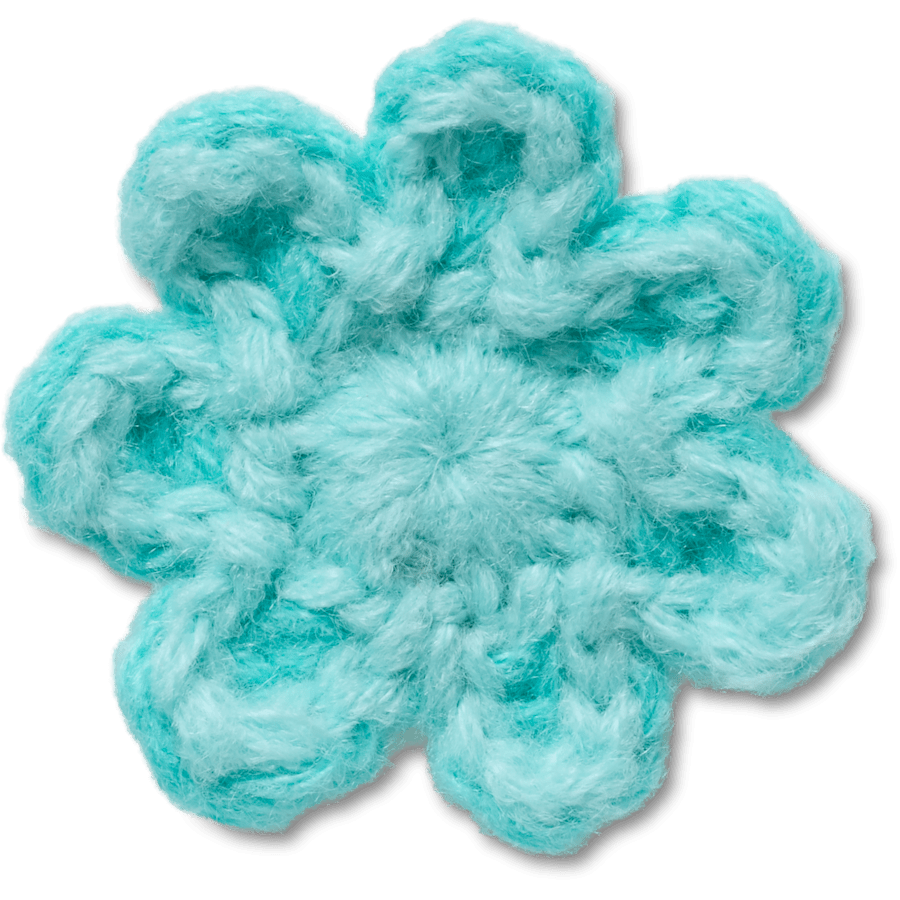 Crocs Value | Crochet Blue Flower Jibbitz™ charms