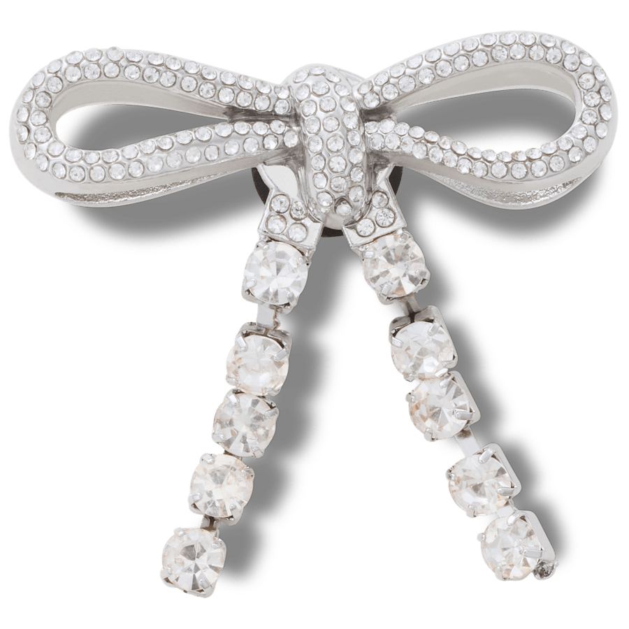 Crocs Everyday | Silver Gem Bow Jibbitz™ charms