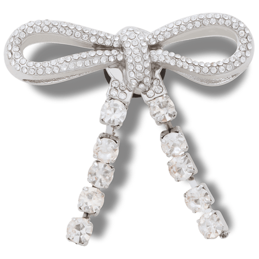 Crocs Everyday | Silver Gem Bow Jibbitz™ charms