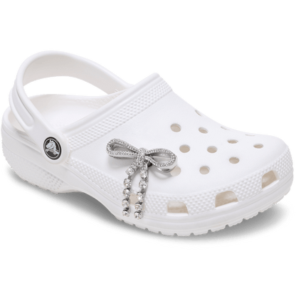Crocs Everyday | Silver Gem Bow Jibbitz™ charms