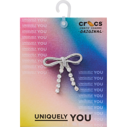 Crocs Everyday | Silver Gem Bow Jibbitz™ charms