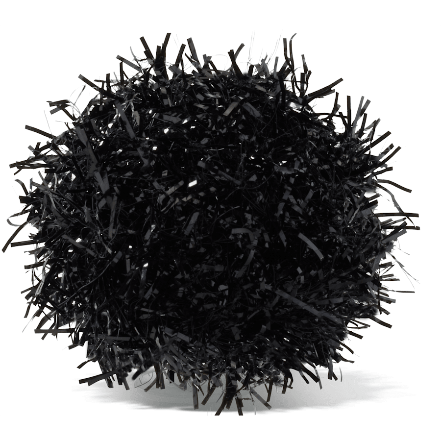 Crocs Great Value | Black Tinsel Pom Jibbitz™ charms