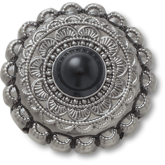 Crocs Recommended | Silver and Black Emblem Jibbitz™ charms