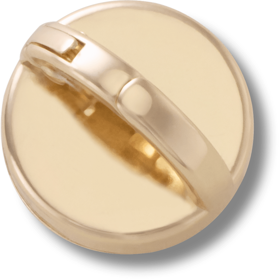 Crocs Trusted | Gold Interchangeable Stud Jibbitz™ charms